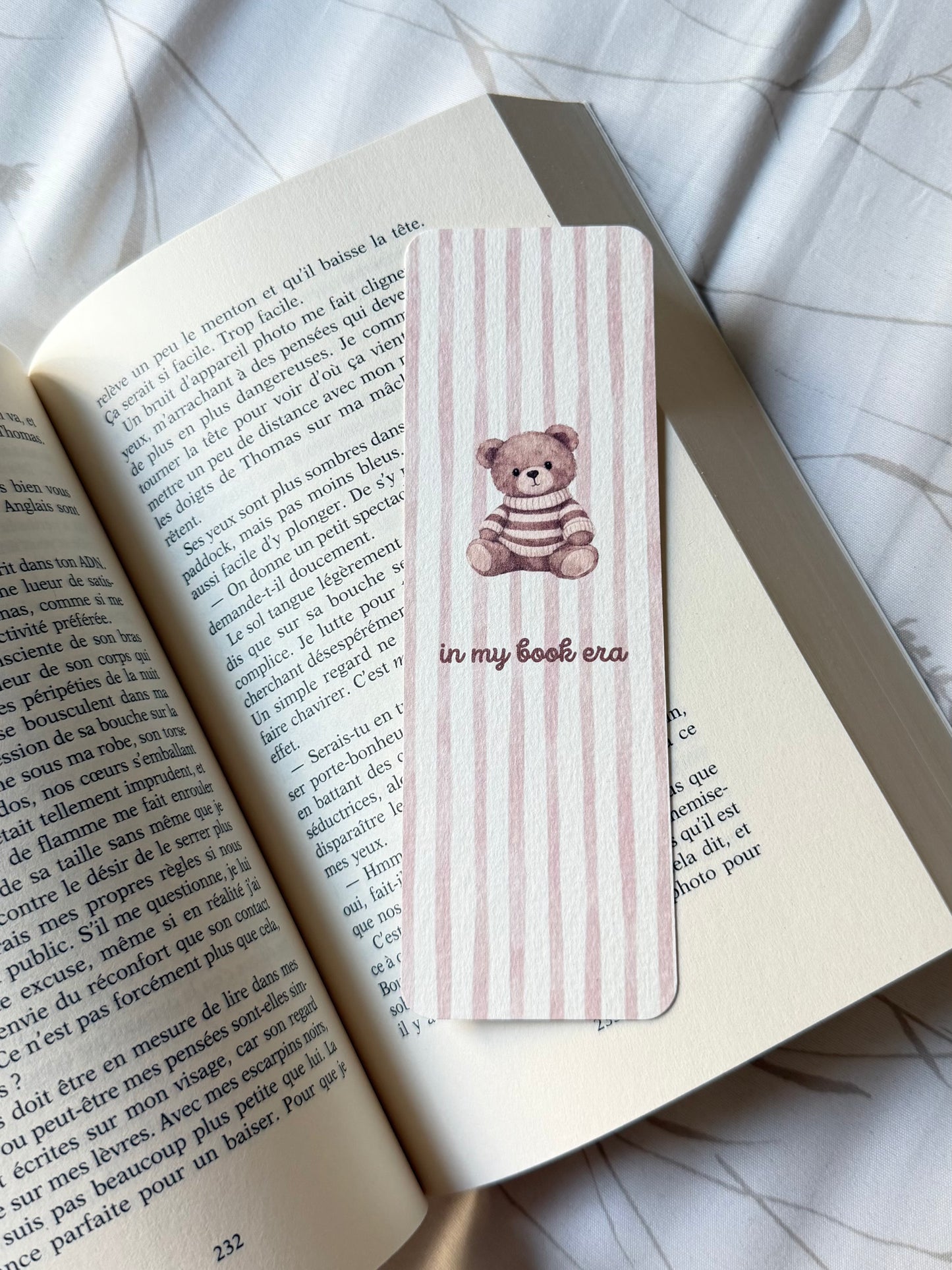 Marque-page In My Book Era – Little Bear rayé