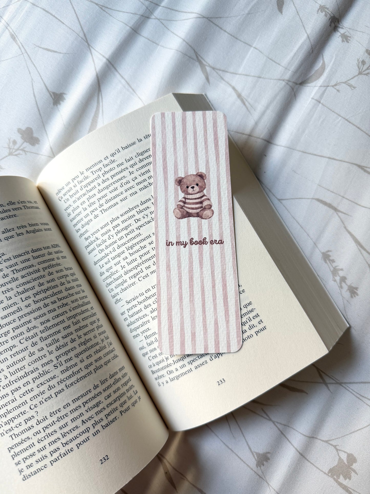 Marque-page In My Book Era – Little Bear rayé
