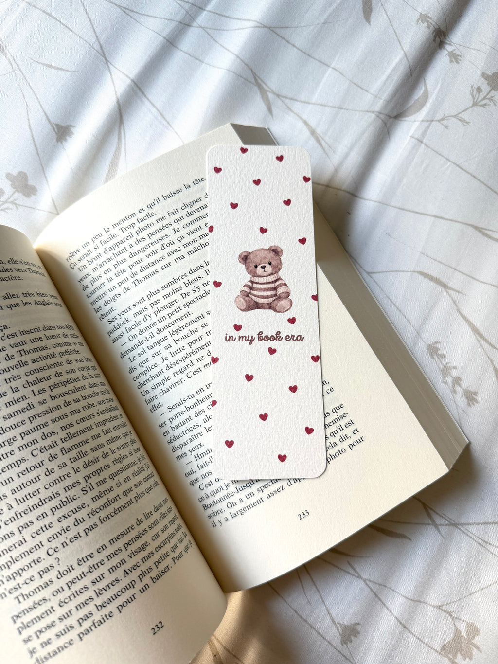 Little Bear In My Book Era Coeur I Bookmark