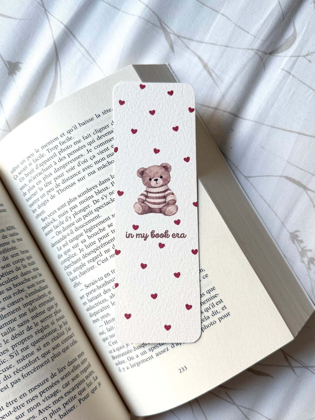Little Bear In My Book Era Coeur I Bookmark