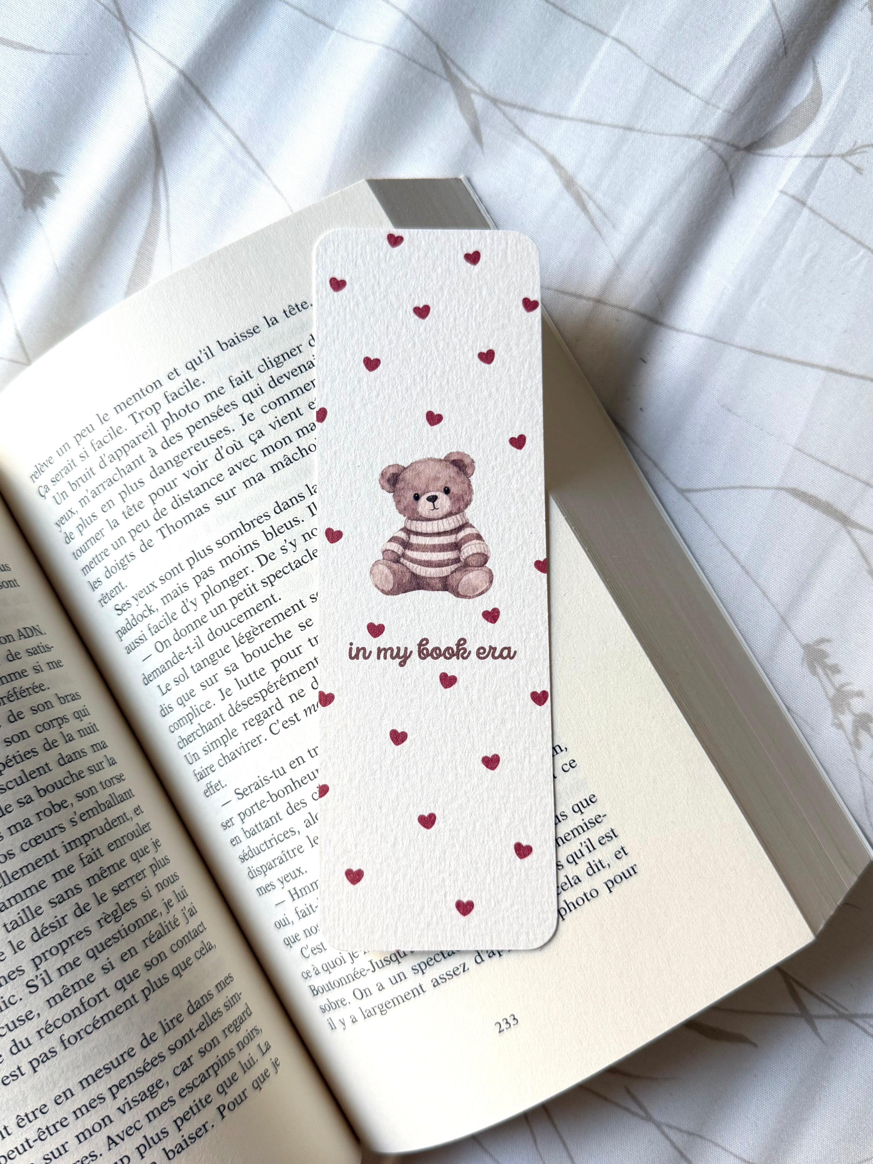 Little Bear In My Book Era Coeur I Bookmark